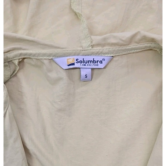 Solumbra Vintage Vented SPF Full Zip Yellow Unisex Small Hoodie USA - Picture 8 of 8